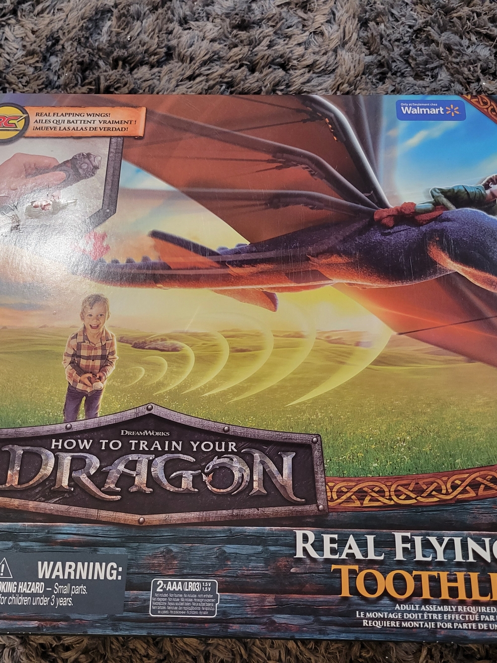 How to Train Your Dragon Real Flying Toothless Action Figure - Black